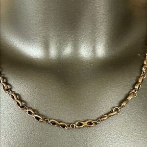 Jes MaHarry yellow gold infinity chain. New in box.